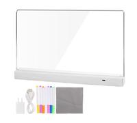 Luminous Drawing Board for 1200 mAh Drawing Supplies - Acrylic Message Board, for Boys Girls Kindergarten School Playroom Summer Camp Group Activity