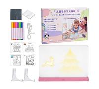 Luminous Drawing Board for Kids - Reusable Painting Material | Dry Erasable Luminous Board - for Kids Classroom Home Play Birthday Group Activities and Summer Camp