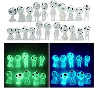 Luminous Elves Tree Elves Miniature Garden Gnome Glow in Dark Yard Decoration Resin Fairy Outdoor Garden Accessories Princess Mononoke for Patio Lawn Yard