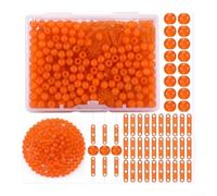 Luminous Fishing Beads 100pcs Glow Night Deep Water(orange)