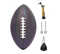 Luminous Fluorescent Training Ball - Reflective Rugby Ball, Bright and Bright Rugby Will Impress Your Child, Making Kids Love Your Child PU Leather Rugby Ball Indoor and