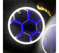 Luminous Football Sign, Boys/Girls Bedroom Decoration, Birthday Gift, LED Bright Low Energy, Sporting Goods Store Decoration, Can Be Placed Flat Or Hung On The Wall, Recycled