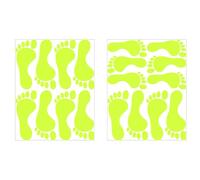 Luminous Footprint Wall Stickers: Footprint Stickers, Ceiling Stickers | Luminous Wall Stickers, Green Footprints
