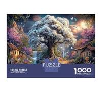 Luminous Forest Challenging 1000 Piece Jigsaw Puzzle,Decorative Glowing Flora Puzzle Educational Game for Adults And Kids Age 12 Years + 38x26cm/1000pcs