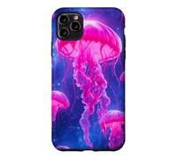 Luminous Galaxy Jellyfish Design Cosmic Ocean Art, Nautical Case for iPhone 11 Pro Max