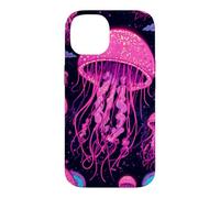 Luminous Galaxy Jellyfish Design, Cosmic Ocean Art, Nautical Case for iPhone 14