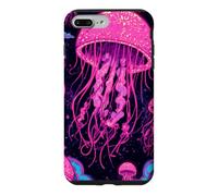 Luminous Galaxy Jellyfish Design, Cosmic Ocean Art, Nautical Case for iPhone 7 Plus/8 Plus
