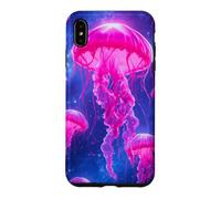 Luminous Galaxy Jellyfish Design Cosmic Ocean Art, Nautical Case for iPhone XS Max