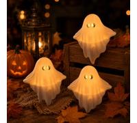 Luminous Ghost Ornament,Shelf Sitting Ghosts Halloween Decorations(3)