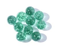 Luminous Glass Balls 16mm for Pinball Machine Console Game, 10pcs Glow in The Dark Marbles for Tabletop Games and Parent-Child Play(dark green)