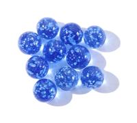 Luminous Glass Balls 16mm for Pinball Machine Console Game, 10pcs Glow in The Dark Marbles for Tabletop Games and Parent-Child Play(blue)