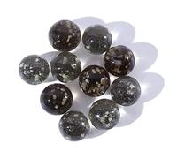 Luminous Glass Marbles 12mm (10pcs) - Glow in The Dark Fluorescent Dotted Glass Marbles for Pinball Machines Board Games Home Decoration(grey)