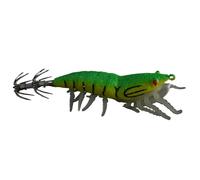 Luminous Imitation Wood Shrimp Squid Hook No. 2.5 No. 3. Soft-footed Sea Fishing Lua Fluorescent Bait(Green,90mm)