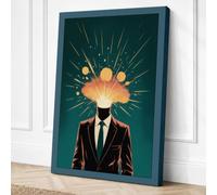 Luminous Intellect Modern Canvas Wall Art Print 30x20 Inch (76 x 51 cm)