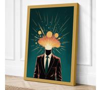 Luminous Intellect Modern Canvas Wall Art Print 30x20 Inch (76 x 51 cm)
