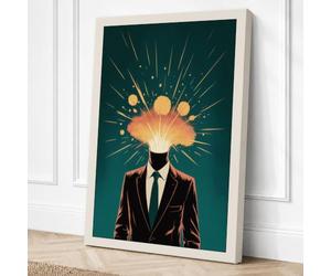 Luminous Intellect Modern Canvas Wall Art Print 30x20 Inch (76 x 51 cm)