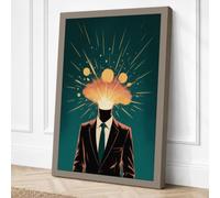 Luminous Intellect Modern Canvas Wall Art Print 36x24 Inch (91 x 61 cm)