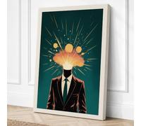 Luminous Intellect Modern Canvas Wall Art Print 36x24 Inch (91 x 61 cm)