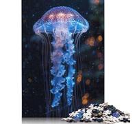 Luminous Jellyfish Grace Jigsaw Puzzles Puzzles for Adults Kids. 1000 Pieces Great Gifts Challenge Toy Educational Game Home Decoration for Adults& Kids Age 14 Years Up 1000pcs (75x50cm)