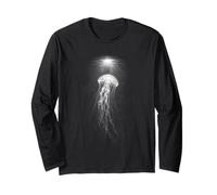 Luminous Jellyfish Underwater Ocean Aesthetic Long Sleeve T-Shirt