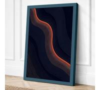 Luminous Journey Minimalist Canvas Wall Art Print 18x12 Inch (46 x 30 cm)