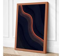 Luminous Journey Minimalist Canvas Wall Art Print 18x12 Inch (46 x 30 cm)