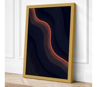 Luminous Journey Minimalist Canvas Wall Art Print 18x12 Inch (46 x 30 cm)