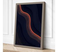 Luminous Journey Minimalist Canvas Wall Art Print 18x12 Inch (46 x 30 cm)