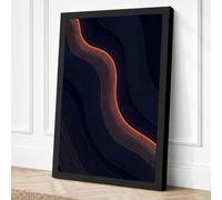 Luminous Journey Minimalist Canvas Wall Art Print 30x20 Inch (76 x 51 cm)