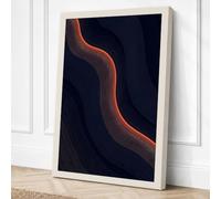 Luminous Journey Minimalist Canvas Wall Art Print 36x24 Inch (91 x 61 cm)