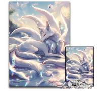 Luminous Kitsune Puzzles for 1000 Piece paper Jigsaw Puzzles for Adults Home Decor Brain Teaser Game for TeenagersFamily Interaction 1000 PCS(38x26cm)