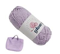 Luminous Knitting and Crochet Yarn - Glow in the Dark Polyester Sewing Thread DIY Finger Yarn for Scarves, Sweaters, Hats, Socks, Shoes, Gloves, Craft Projects