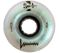 Luminous LED Quad Roller Skate Outdoor Wheels (4 Pack, Black Pearl, 62mm x 30mm/85A)