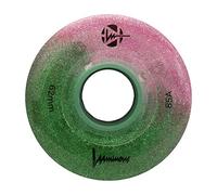 Luminous LED Quad Roller Skate Outdoor Wheels (4 Pack, Pink Forest, 62mm/85A)