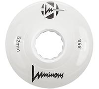 Luminous LED Quad Roller Skate Outdoor Wheels (4 Pack, White, 62mm x 30mm/85A)