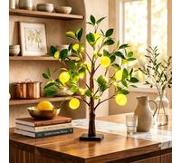 Luminous Lemon Tree Lamp, Warm LED Lighted Tree Decor
