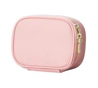 Luminous Makeup Bag - Cosmetic with USB Charging Mirror, Lightweight Portable Cosmetic Case, LED Bag with Adjustable Brightness | Teen Travel Train Pool Party Toiletries Touchups, Pink, see