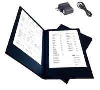 Luminous Menu Covers Restaurant Led Light Menu Holder, Rechargeable Backlit Illuminated Pu Leather Display Book Foldable for Restaurants Bars Cafes Page 2 A4
