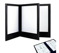 Luminous Menu Covers Restaurant Led Light Menu Holder, Rechargeable Backlit Illuminated Pu Leather Display Book Foldable for Restaurants Bars Cafes Page 3 A5