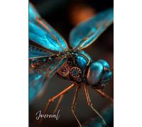 Luminous Metal Dragonfly Journal: Dreamy Zen Writing Notebook with Glowing Steampunk Wings | Surreal Cyberpunk Art, Peaceful & Whimsical Design