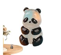 Luminous Mini Resin Pandas Cute Miniature Animals Landscape Decoration | Glow in the Dark Animal Figures | Exquisite Hand Painted Panda Figurines for Fairy Garden Landscape Flower Pots