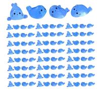 Luminous Mini Resin Seals,100Pcs Tiny Animals Glow in The Dark Seal Figures for Garden Micro Landscape Aquarium Potted Dollhouse Decor