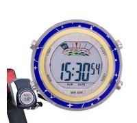 Luminous Motorcycle Dial - Waterproof Handlebar Watch with LED Lighting, Design, Ideal for Motorcycles and Bicycles, Easy Assembly, Perfect for Night Driving Facile