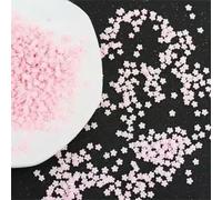 Luminous Nail Neon Glitter Sequin Mixed Star Heart Flower Gillter Sequin Fluorescent Flake Glow in The Nail Art Manicure Decor-Clay Flower pink-10g