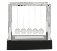 Luminous Newtons Cradle Desk Toy, Perpetual Motion Pendulum Balls with Color - Changing LED Glow, ABS and Glass Construction, for Stress Relief and Science Learning by