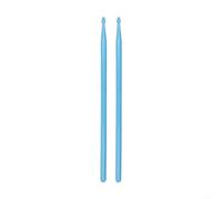 Luminous Nylon 5A Drumsticks Pair for Jazz, Electronic, and Practice Drums, Glow in the Dark for 40-60 Minutes After Charge, Fluorescent Stage Performance(Blue)