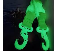 Luminous Nylon Scuba Fin Strap Snorkel Keeper for Diving Gear - for Featherweight 220x37mm Equipment Holder Having Glow-in-The-Dark Function Compatible with Fins/flashlights/Cameras