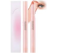 Luminous Orange Waterproof Eyeshadow Stick - Creamy Smudge-Proof Highlighter Pen for Under-Eye Brightening & Radiant Glossy Finish, Long-Lasting Travel Friendly Makeup with Shimmery Reflective Effect