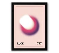 Luminous Orb with Luck Modern Framed Wall Art Print A3 (42×29.7cm) Black, Wall Decor for Living Room, Bedroom, Office & Home, Ready to Hang, Art Gift