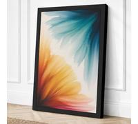 Luminous Petals Botanical Canvas Wall Art Print 24x16 Inch (61 x 41 cm)
